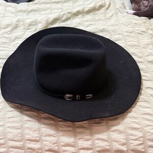 Stetson Classic Black Hat with Silver Accents